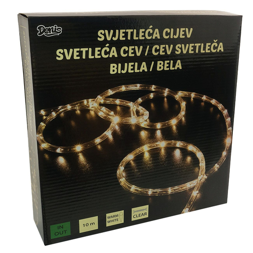 LED lampice, svjetleća cijev, 10 m, bijelo svjetlo