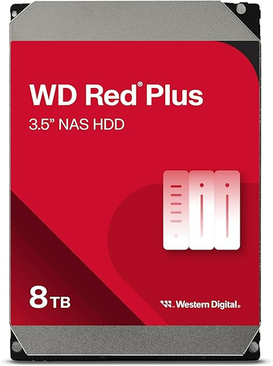 Tvrdi disk 8TB Western Digital Red Plus CMR 3.5" (WD80EFPX)