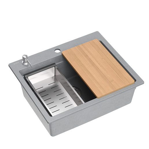 Quadron sudoper KURT 110, srebrno siva/čelik