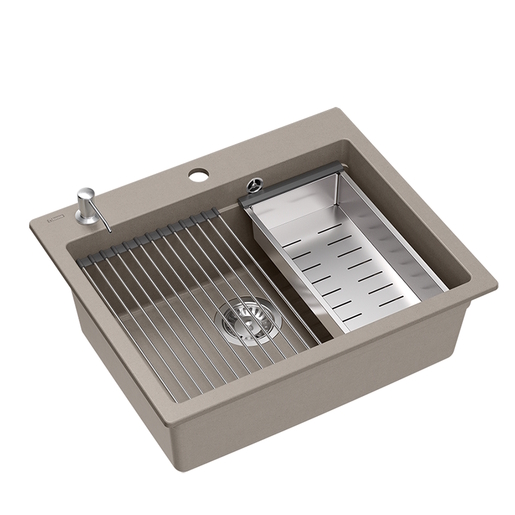 Quadron sudoper KURT 110, taupe/čelik