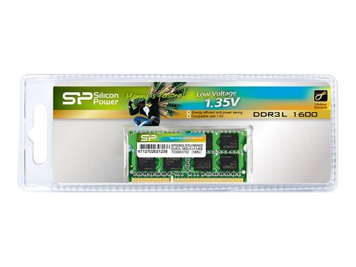 Memorija Silicon Power 4GB DDR3 1600MHz, SO-DIMM (SP004GLSTU160N02)