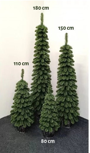Umjetno i usko božićno drvce – AMELIA – 150cm