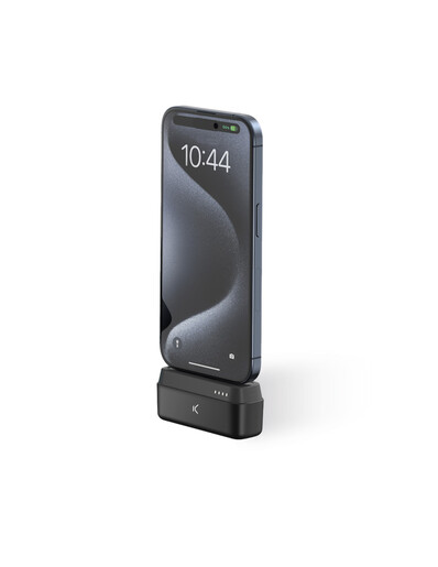 KSIX prijenosna baterija, 10 W, USB-C, 4.800 mAh, crna