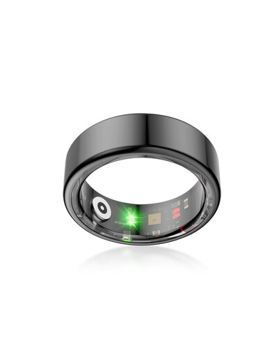 KSIX pametni prsten Saturn, veličina M, crni