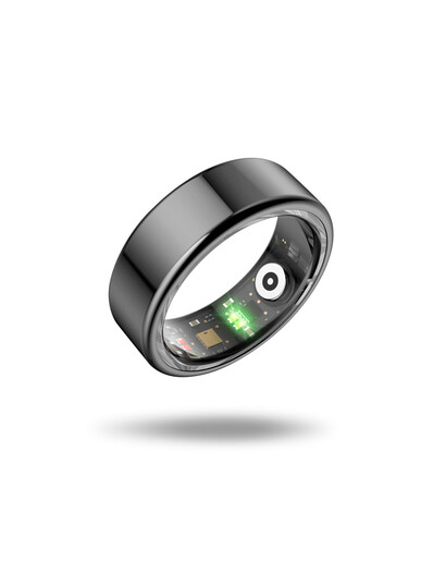 KSIX pametni prsten Saturn, veličina M, crni