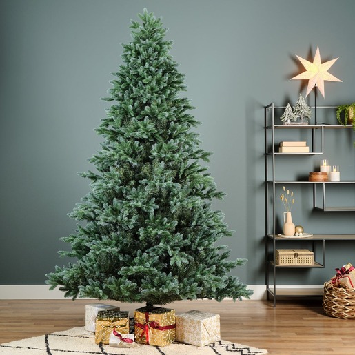 Umjetno božićno drvce - 240cm Trondheim zeleno-plavi, promjer: 150cm, 4709 grančica