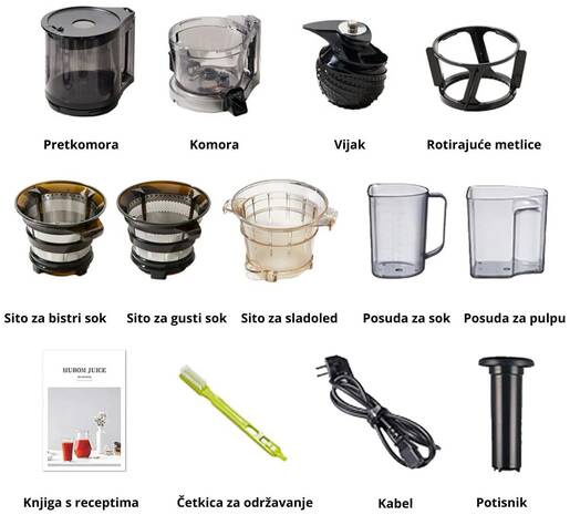 Hurom sokovnik hladno
prešanje H330P tamno plavi