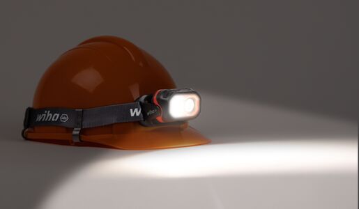 WIHA naglavna lampa, 500lm, 2000 mAh