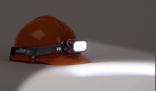 WIHA naglavna lampa, 500lm, 2000 mAh