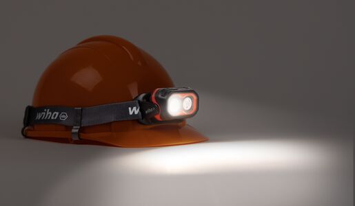 WIHA naglavna lampa, 500lm, 2000 mAh
