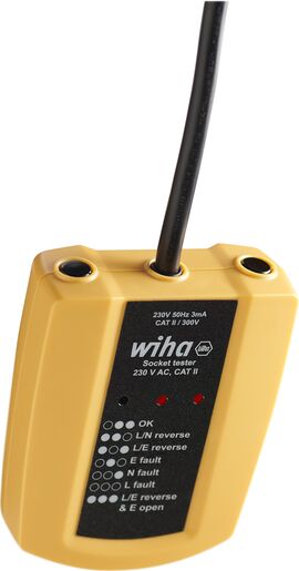 WIHA tester za utičnice 230V AC CAT II SB 255-61