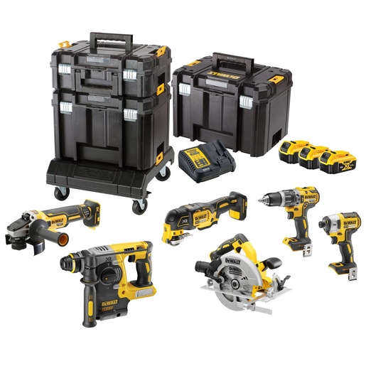 DEWALT set aku alata 6-dijelni DCK685P3T, 18V, 3x5.0Ah, 3xTSTAK