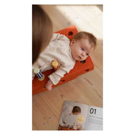 MODU Baby Activity set, Burnt Orange / Dusty Green