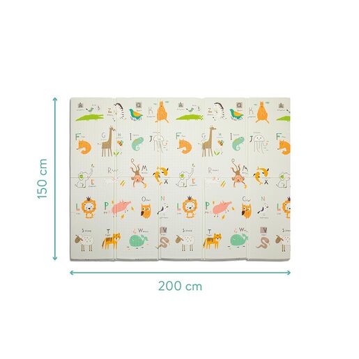 Fillikid dvostrana podloga za igru Animals&Street, 150x200 cm