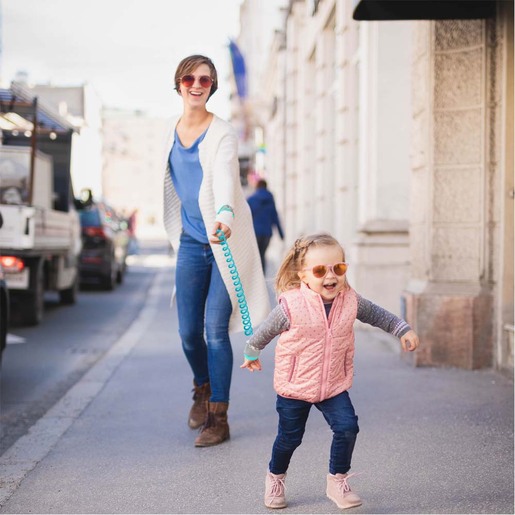 Fillikid narukvica Stay here, sivo/plava