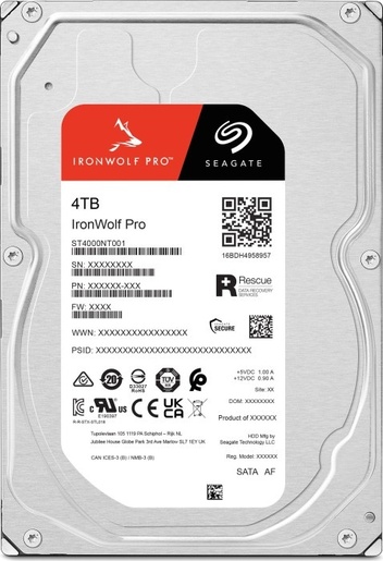Tvrdi disk 4TB SEAGATE Ironwolf PRO NAS (ST4000NT001)