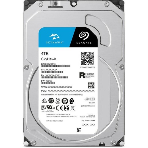 Tvrdi disk 4TB SEAGATE Surveillance Skyhawk CMR (ST4000VX016)