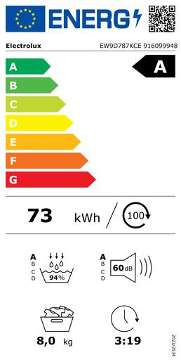 Electrolux sušilica rublja EW9D787KCE