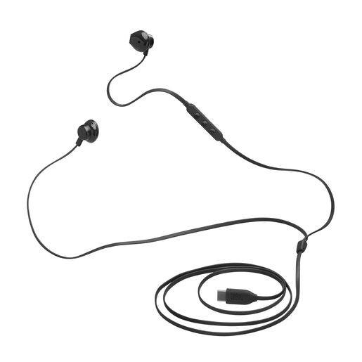 JBL T305C USB-C, In-Ear, žičane slušalice, crne