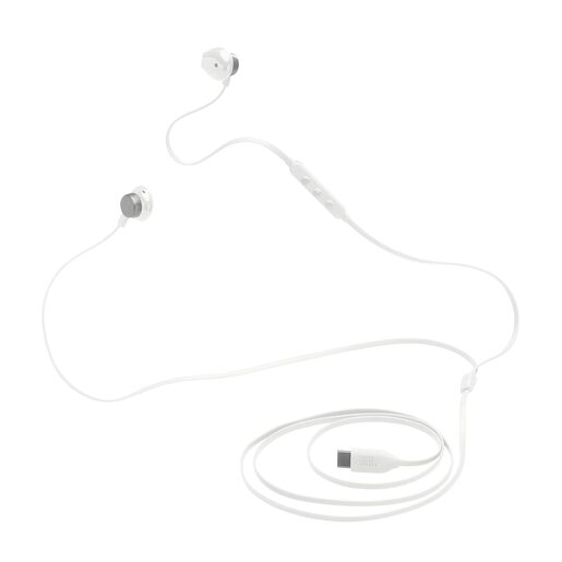JBL T305C USB-C, In-Ear, žičane slušalice, bijele