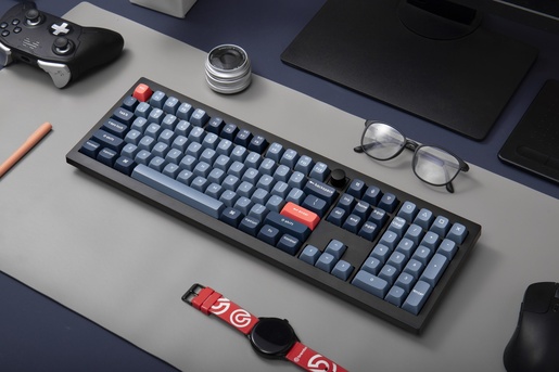 Keychron V6 Max, bežična, mehanička tipkovnica, Gateron Jupiter Banana, US ANSI, HR znakovi, crna