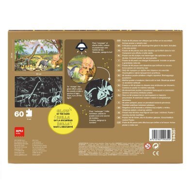 Slagalica Apli fluorescentna dinosauri