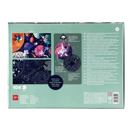 Slagalica Apli fluorescentna sunčev sustav