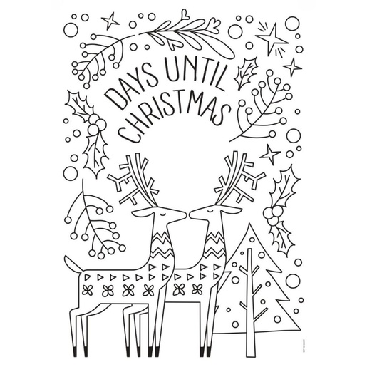 Božićni set markera, Uni, kreda marker pwe-5m 4 kom + 2 šablone u kutiji (set 01)