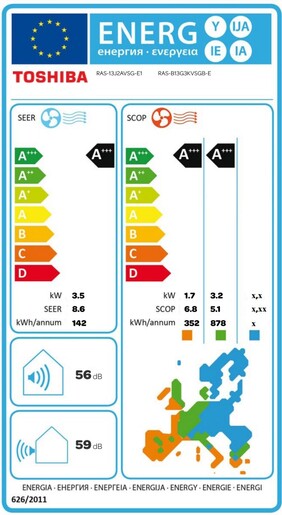 Toshiba klima uređaj Shorai Edge Black RAS-B13G3KVSGB-E/RAS-13J2AVSG-E1 3.5 kW