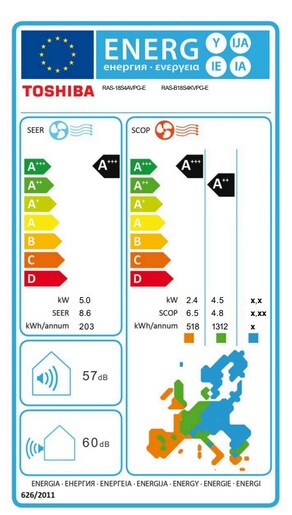 Toshiba klima uređaj Daiseikai 10 RAS-B18S4KVPG-E/RAS-18S4AVPG-E 5.0 kW