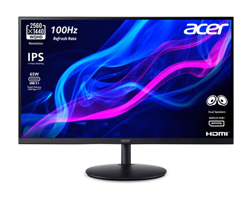 Acer SH322QUAbmiphux, UM.JS2EE.A05, 31.5" QHD IPS, 75Hz, 4ms, HDMI, DisplayPort, USB-C, zvučnici, monitor