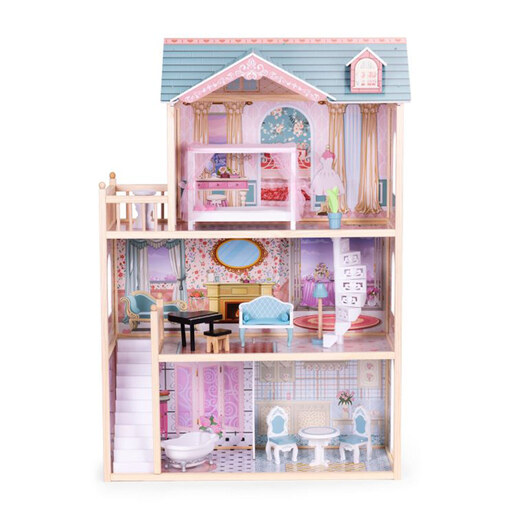 Drvena kućica za lutke Princeza s namještajem