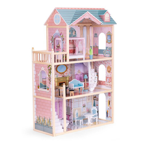 Drvena kućica za lutke Princeza s namještajem