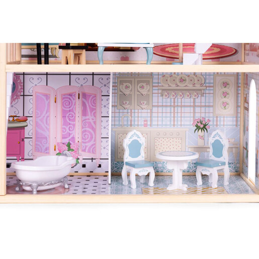 Drvena kućica za lutke Princeza s namještajem