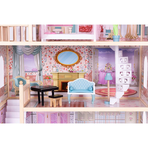 Drvena kućica za lutke Princeza s namještajem