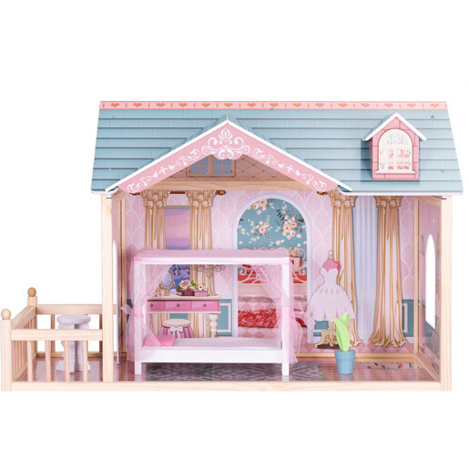 Drvena kućica za lutke Princeza s namještajem