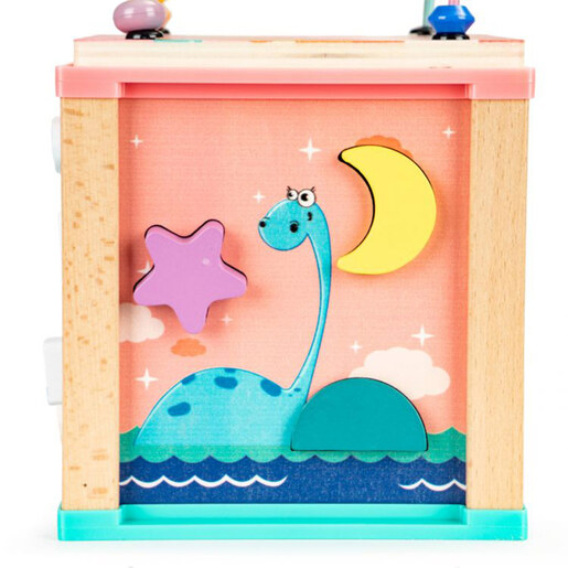 Drvena edukativna kocka Dino, Ecotoys