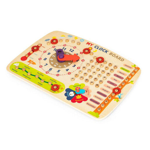 Drvena edukativna ploča na engleskom jeziku, Ecotoys