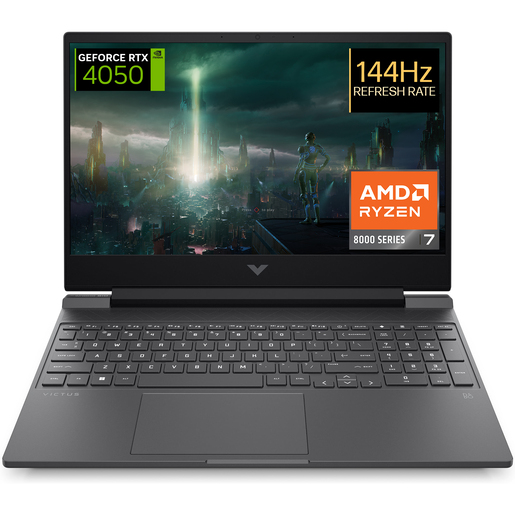 HP Victus 15-fb2038nm, B0UC3EA, 15.6" FHD IPS 144Hz, AMD Ryzen 7 8845HS, 16GB RAM, 1TB SSD, nVidia GeForce RTX 4050, FreeDOS, laptop