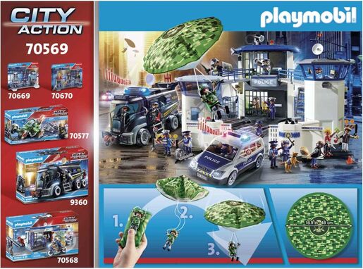Playmobil Policijska potraga s padobranom 70569