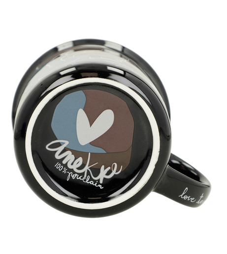 Šalica porculanska 360 ml Anekke FW24 Heartbeat u poklon kutiji