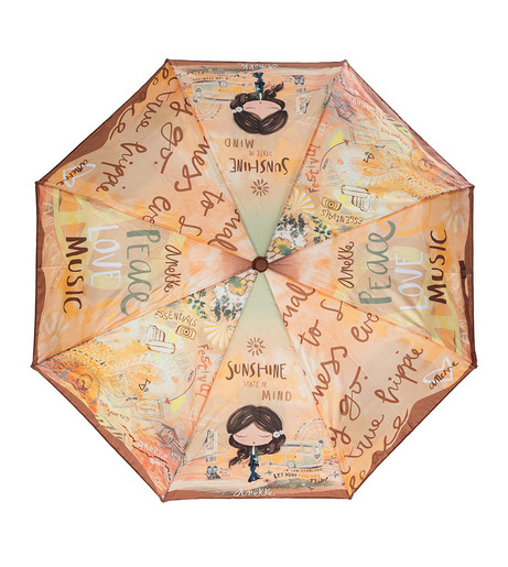 Kišobran fashion ANEKKE SSFW24 Peace&Love automatski sklopivi