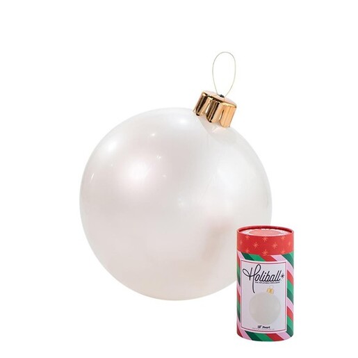 Holiball božićna kugla 46cm, pearl bijela