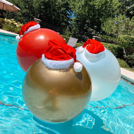 Holiball božićna kugla 46cm, crvena