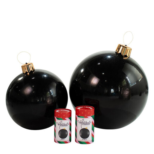 Holiball božićna kugla 76cm, crna