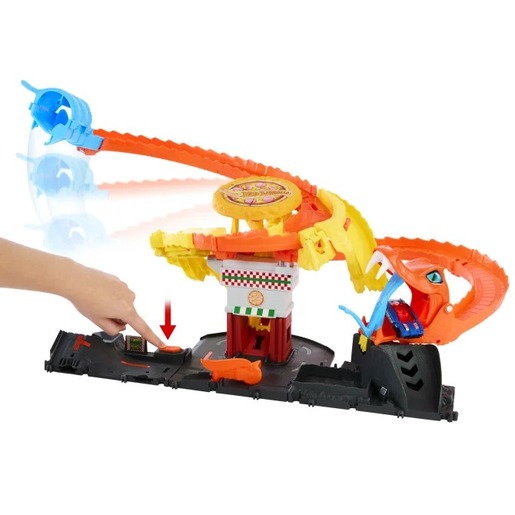 Hot Wheels City - Zmija i pizzerija set