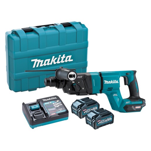 MAKITA akumulatorska čekić bušilica HR007GM201 (40V, sds-plus, 2xBL4040 baterije)
