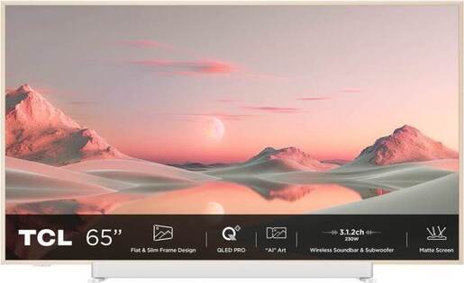 TCL 65" QLED TV 65A300 Pro, 4K UHD, Google Smart TV, Dolby Vision IQ & Dolby Atmos, HDR10+