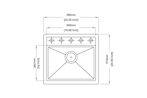 Sudoper Carysil Waltz 560 + Helika Mirrus Deep Black