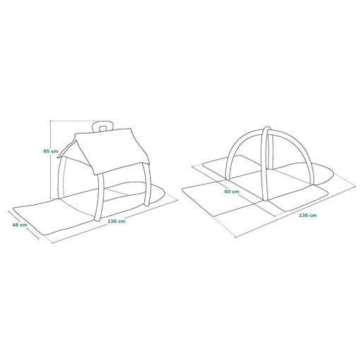 Lionelo Agnes plus 2u1 edukativna igraonica i kućica